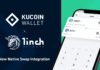 KuCoin Wallets, Yerel Takas İşlevini Devreye Almak için 1inch ile İş Birliği Yaptı